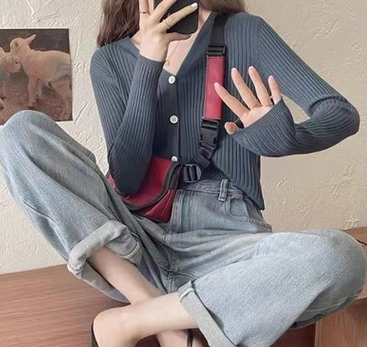 Front Buttons Sweater