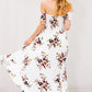 Floral Off The Shoulder Slit Maxi Dress, dress, VIVIMARKS