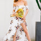Floral Off The Shoulder Slit Maxi Dress, dress, VIVIMARKS