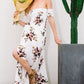 Floral Off The Shoulder Slit Maxi Dress, dress, VIVIMARKS