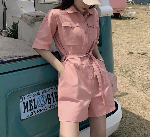 Front Buttons Romper