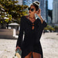 High Low Knit Cover Up