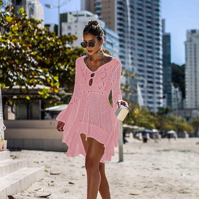 High Low Knit Cover Up