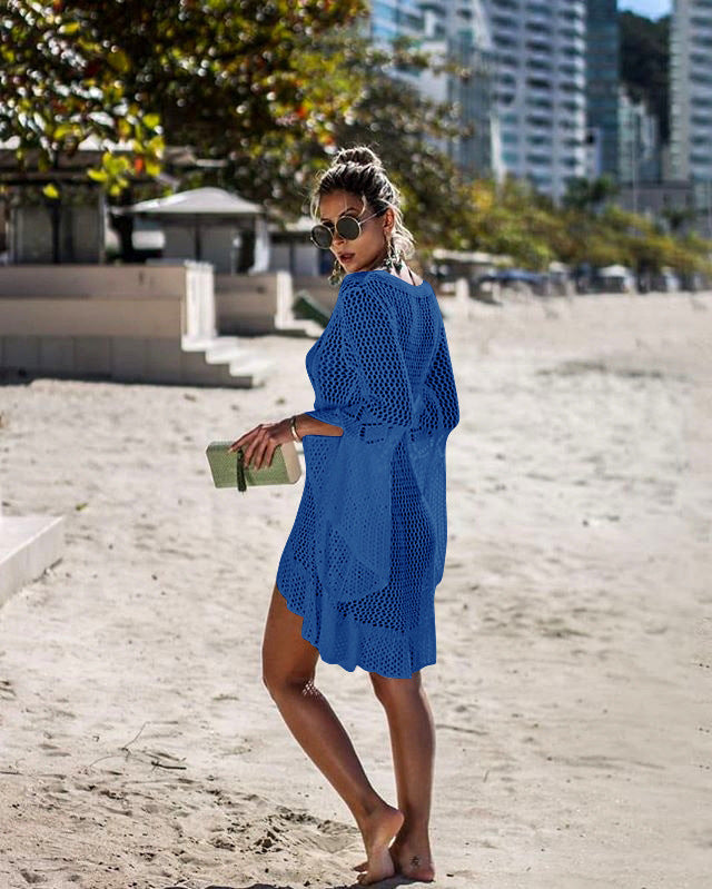High Low Knit Cover Up