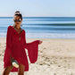 High Low Knit Cover Up