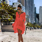 High Low Knit Cover Up