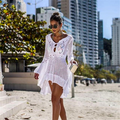 High Low Knit Cover Up