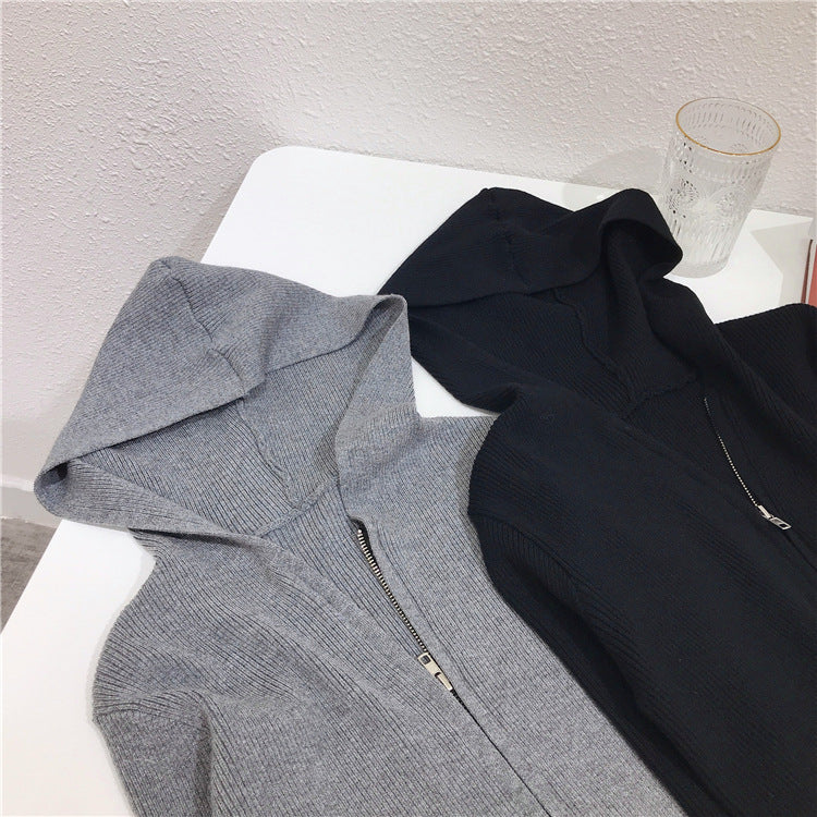 Hooded Knit Top