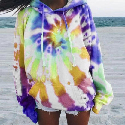 Hooded Tie-dyed Sweatshirt