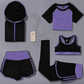 Hooded Design Five Pieces Set Activewear
