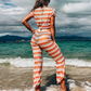 Stripe Beach Two Pieces Set