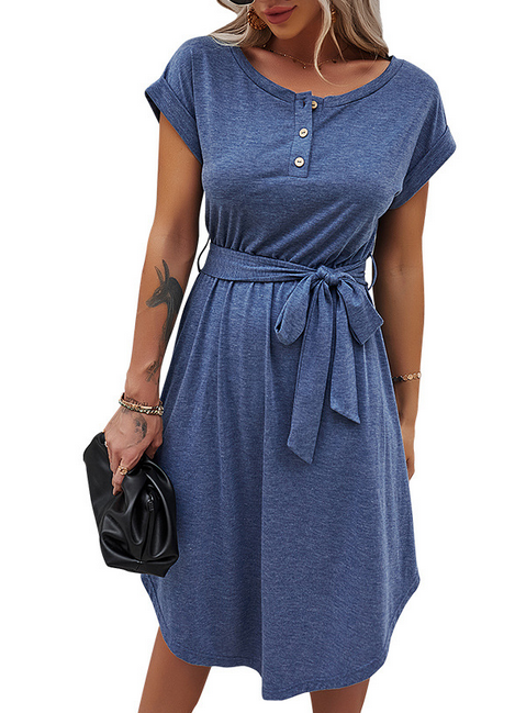 Solid Color Dress