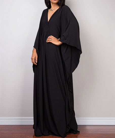 V Neck Maxi Cover Up
