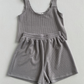 Casual Top And Shorts Two Pieces Set