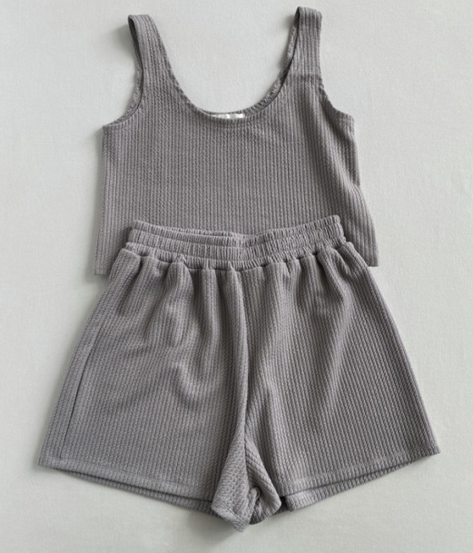 Casual Top And Shorts Two Pieces Set