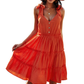 Sleeveless V Neck Dress