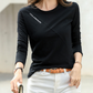 Pure cotton casual long-sleeved T-shirt