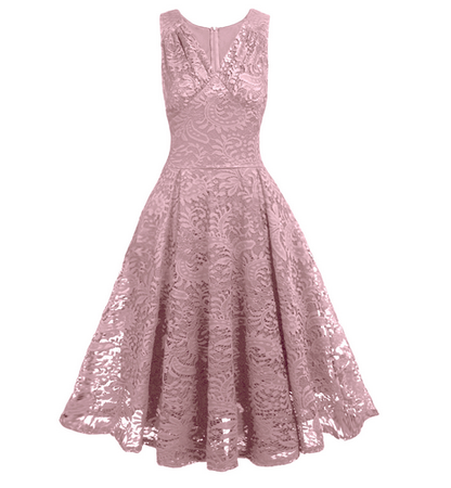 Sleeveless Lace Dress