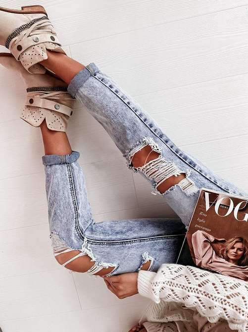 Casual Holes Jeans
