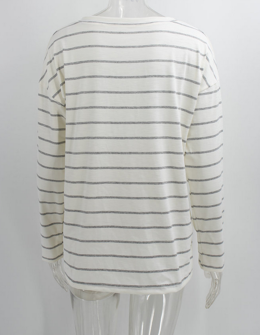 Stripe Long Sleeve Top