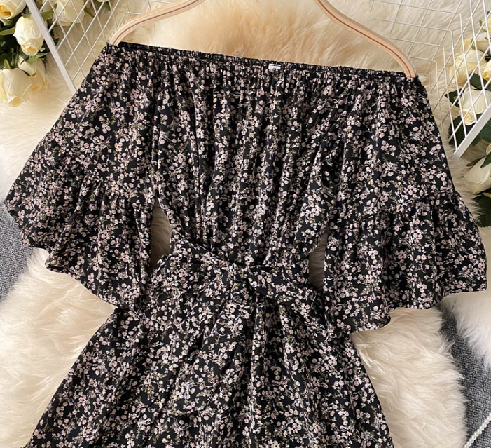 Floral Off The Shouder Romper