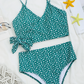 Floral High Waist Bikini Set