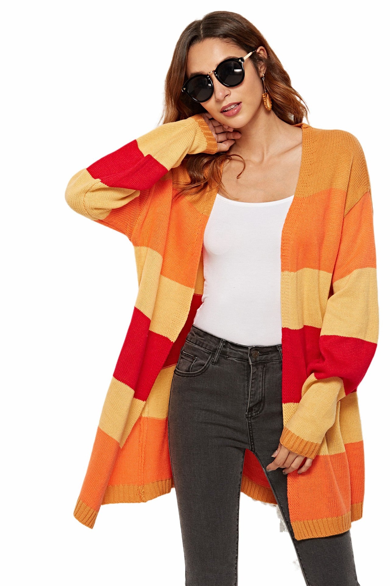 Knit Colorful Cardigan