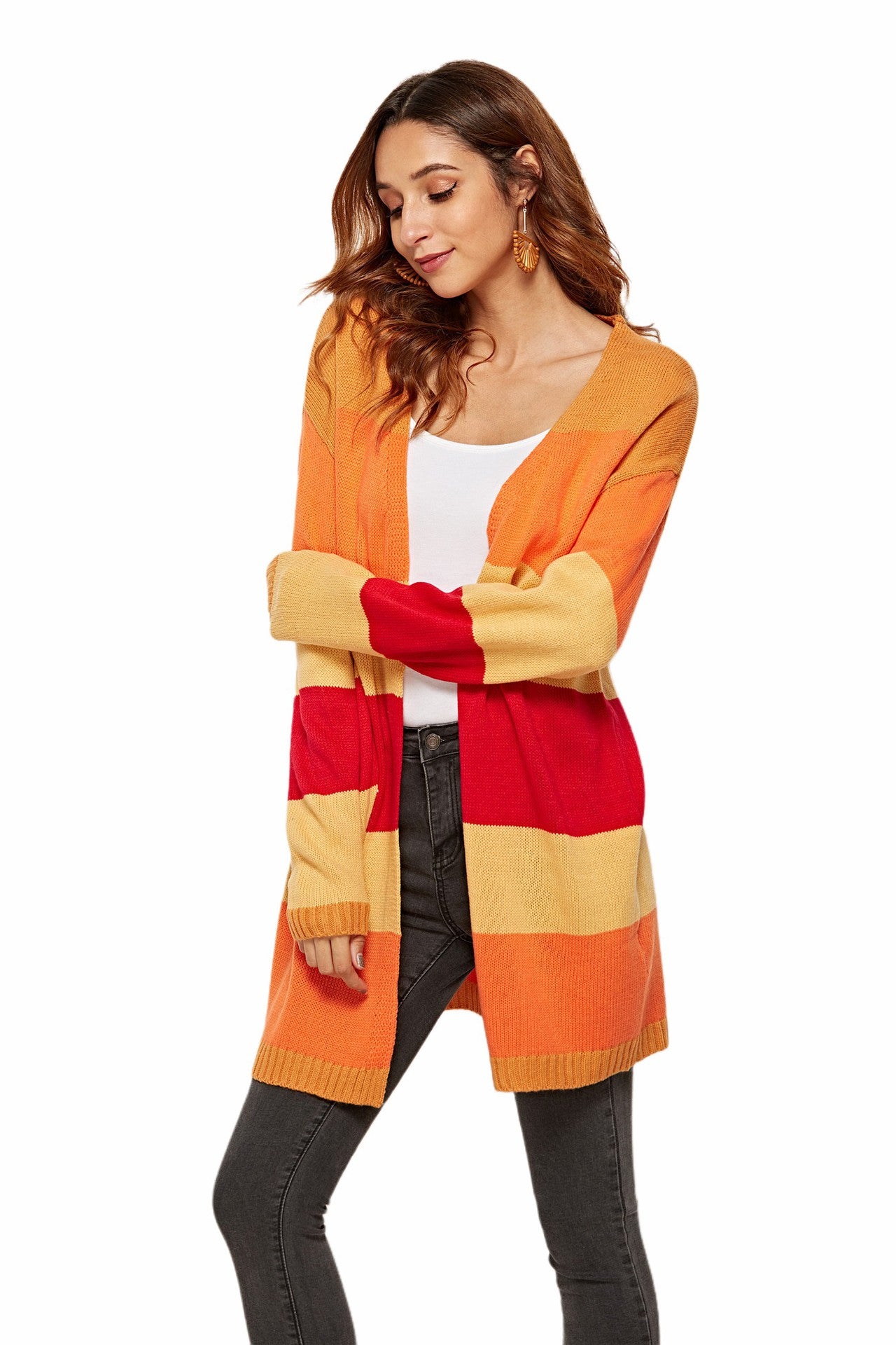 Knit Colorful Cardigan