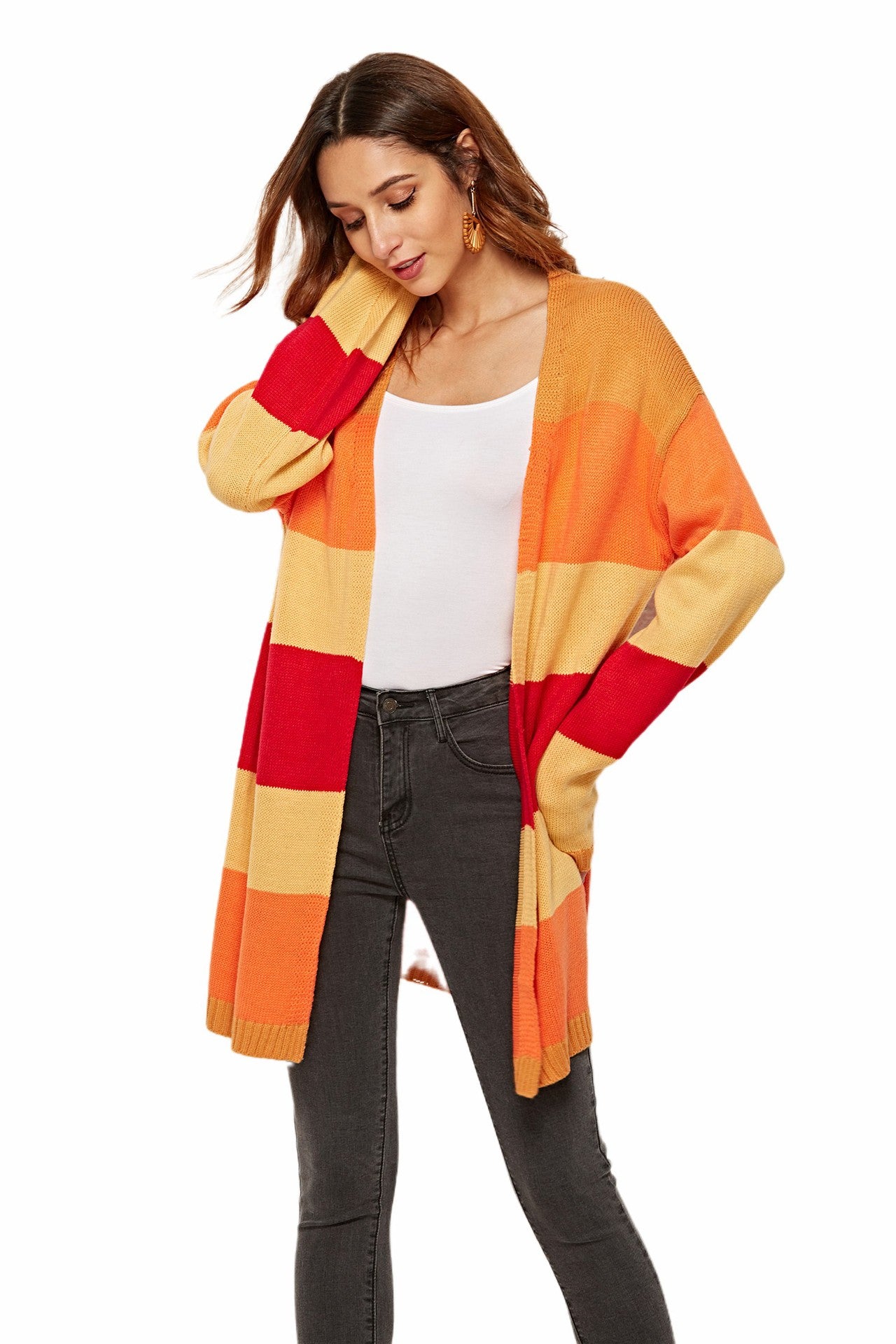 Knit Colorful Cardigan