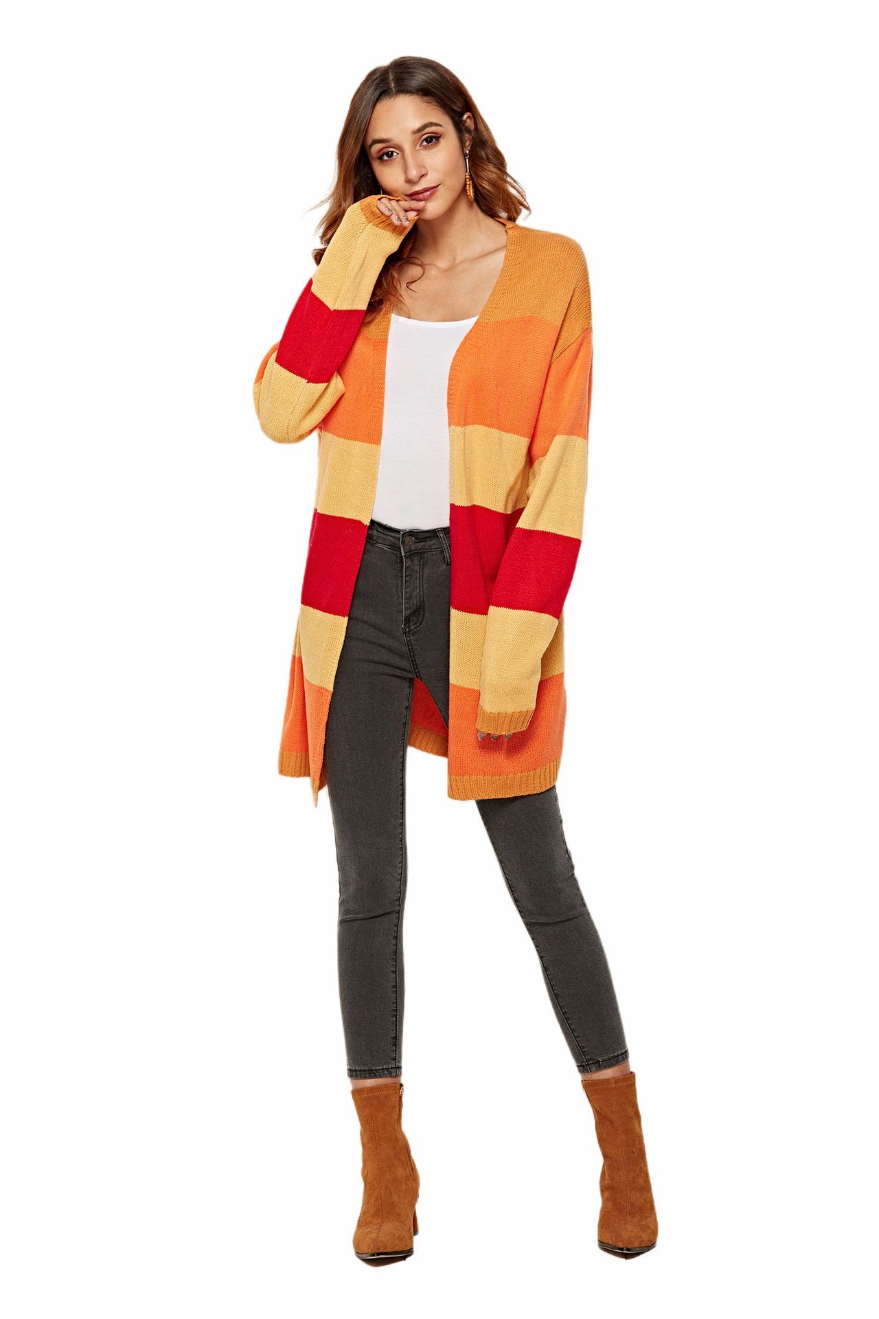 Knit Colorful Cardigan