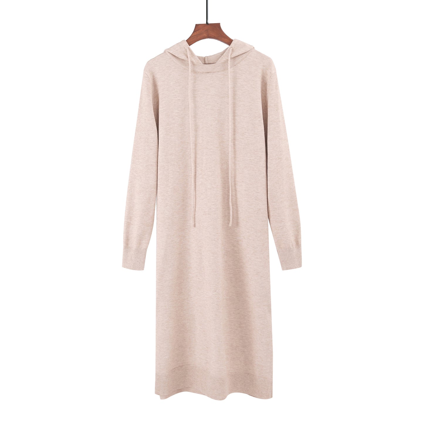 Knit Hooded Sweater Dress