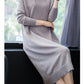 Knit Hooded Sweater Dress