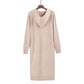 Knit Hooded Sweater Dress