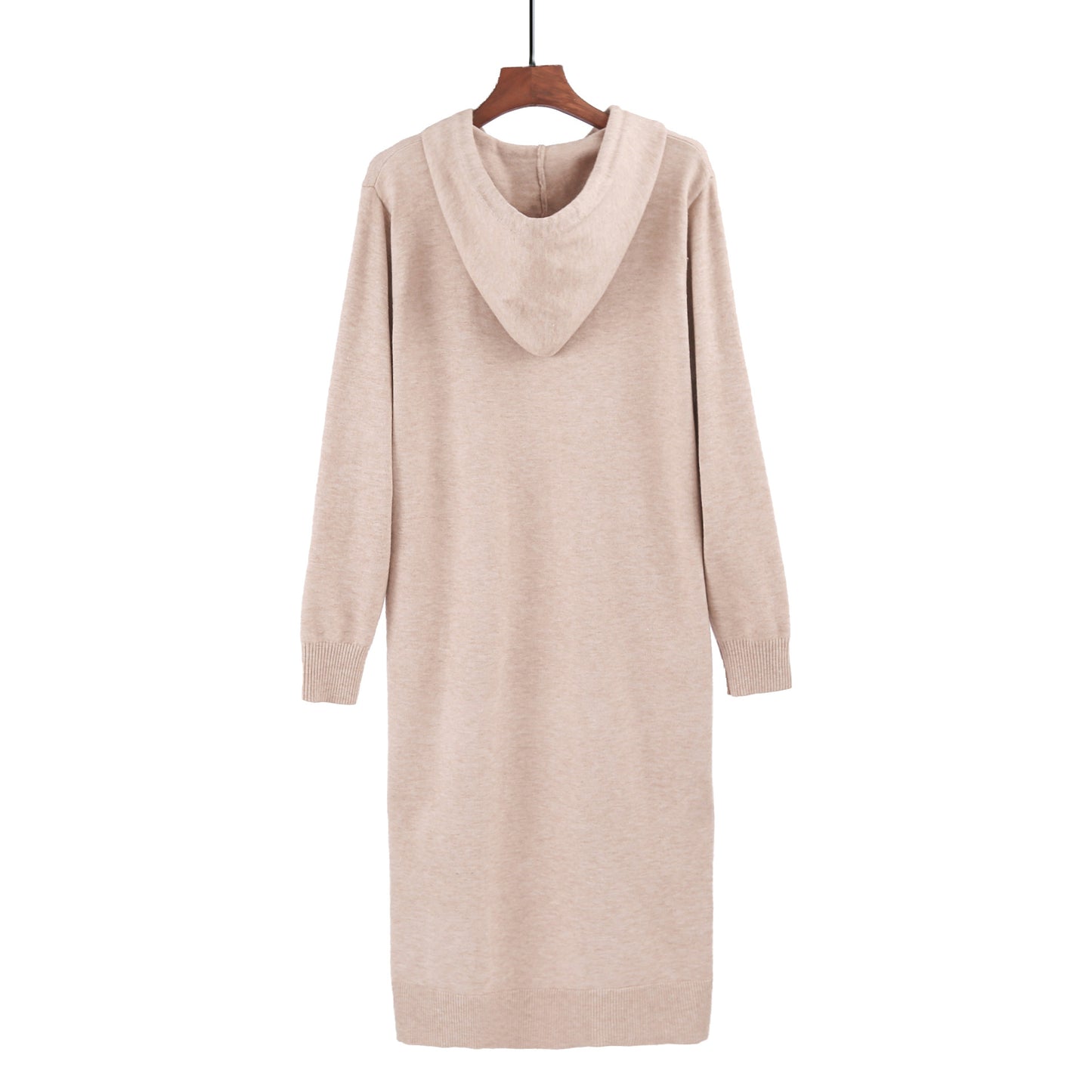 Knit Hooded Sweater Dress