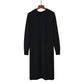 Knit Hooded Sweater Dress