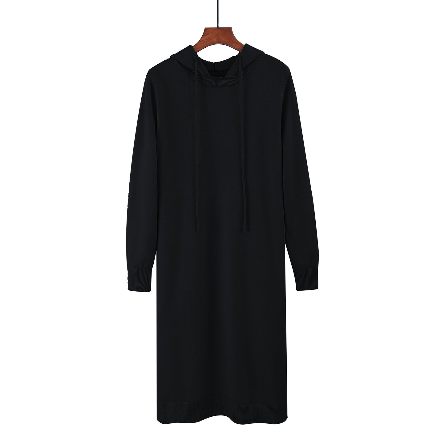 Knit Hooded Sweater Dress