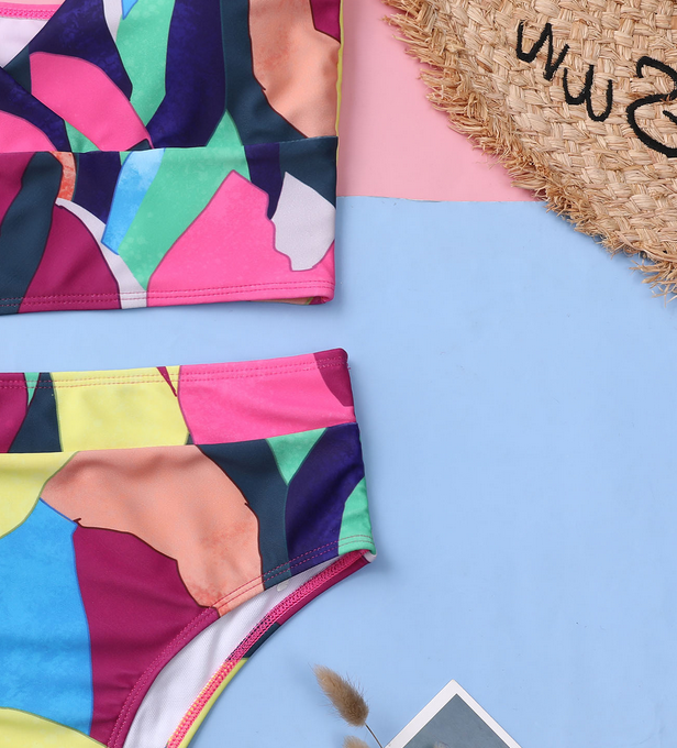 Geometric Printing Bikini Set