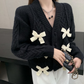 Bowknot Knotted Sweater Cardigan