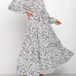 Leopard print Long Sleeve Dress