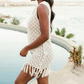 Knit Tassels Cover Up
