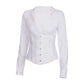 Lace Up V Neck Corset