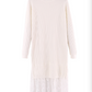 Lace Splicing Sweater Dress
