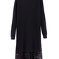 Lace Splicing Sweater Dress
