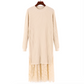Lace Splicing Sweater Dress