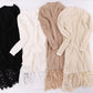 Lace Splicing Sweater Dress