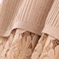 Lace Splicing Sweater Dress