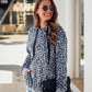 Leopard Print Hooded Sweashirt