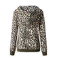 Leopard Print Hooded Sweashirt
