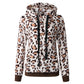 Leopard Print Hooded Sweashirt