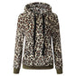 Leopard Print Hooded Sweashirt